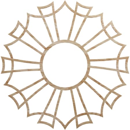 Ekena Millwork Augustus Wood Fretwork Pierced Ceiling Medallion, Red Oak, 34"OD x 12"ID x 3/8"T CMWP34X34X0375AURO